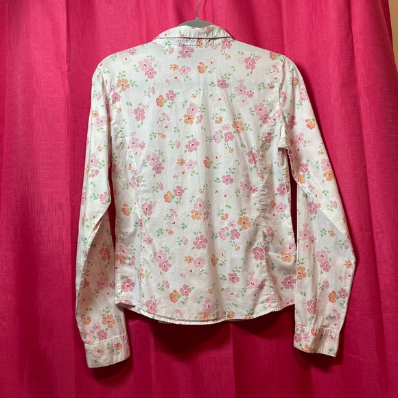 JORDACHE FLORAL BUTTON UP SIZE M - Picture 6 of 11